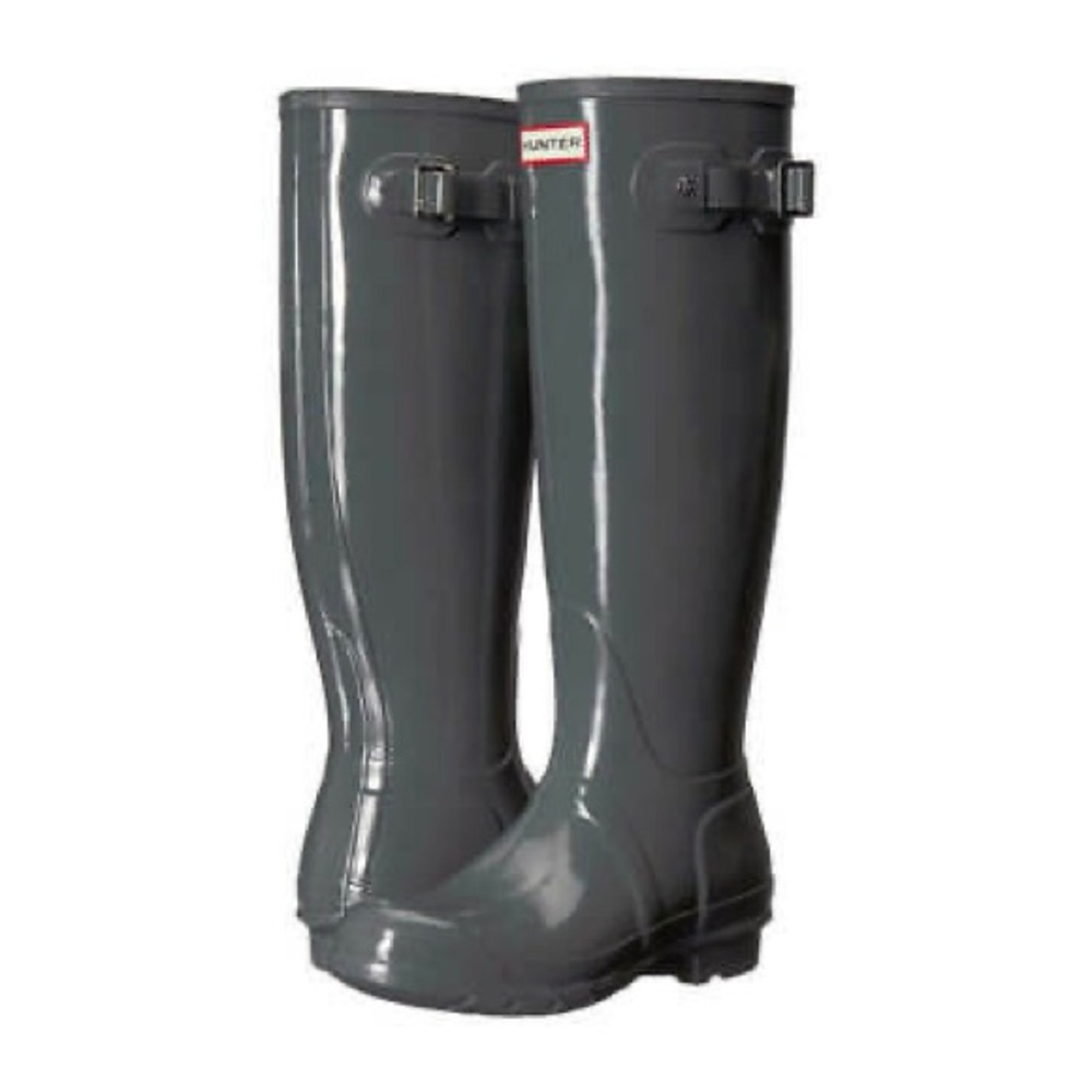 Hunter Rain Boots in Dark slate Grey